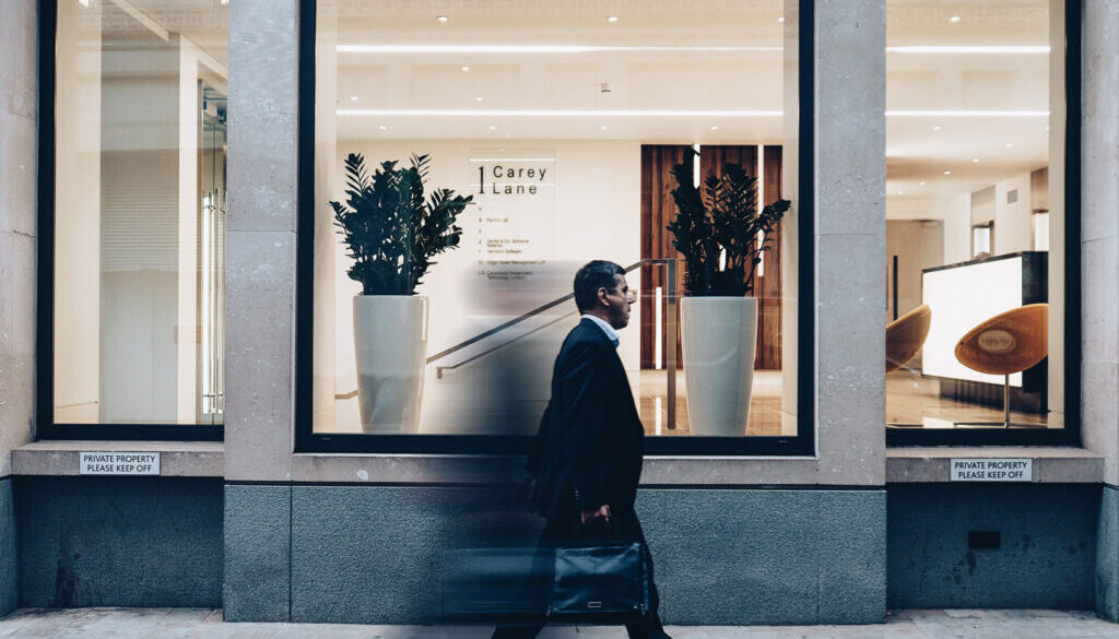 man-going-to-work