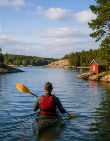 Kanotist Bildmaterial för digital användning