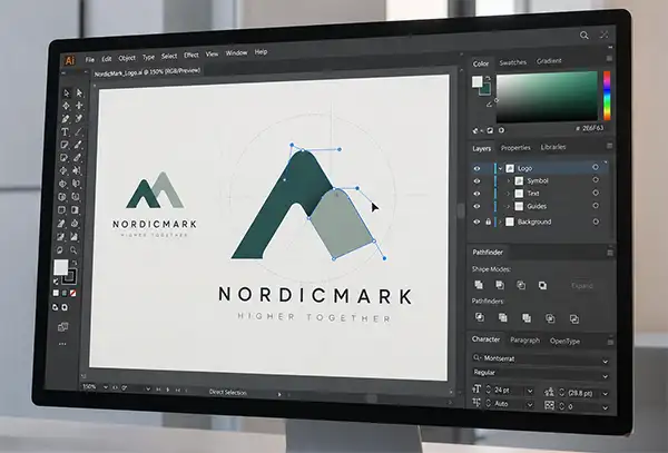 illustrator Befintlig logotyp som kan förbättras