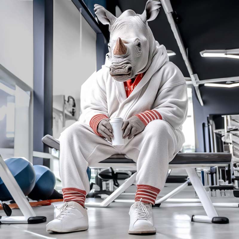 på-gymmet Porträtt som kan retuscheras